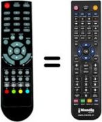 Télécommande équivalente Scott TVX156