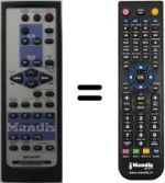 Télécommande équivalente Sharp RRMCGA155AWSA