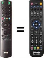 Télécommande équivalente Sony KE42TS2U