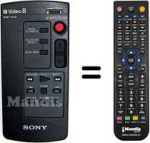 Télécommande équivalente Sony RMT-502