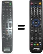 Télécommande équivalente RMT-V407C