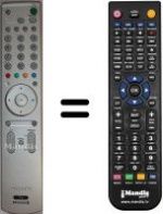 Télécommande équivalente Sony KLV-S19A10U