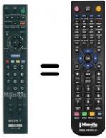 Télécommande équivalente Sony KDL-26V4710