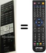 Télécommande équivalente Sony XEL-1