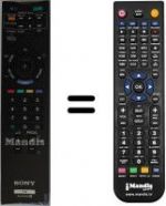 Télécommande équivalente Sony KDL-32EX600