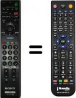 Télécommande équivalente Sony KDL-26V4500