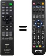Télécommande équivalente Sony RM-PJ18