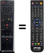 Télécommande équivalente Standard SR2106FH