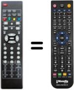 Télécommande équivalente Sunstech TLI1900T