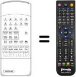 Télécommande équivalente Mivar 22C7L MONO