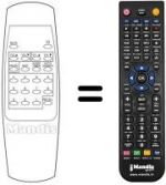 Télécommande équivalente SCHNEIDER STV3650 (ver. 2)