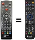 Télécommande équivalente REMCON1230