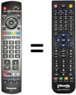 Télécommande équivalente Panasonic TH-37DV71FH