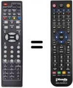 Télécommande équivalente LEIKER REMCON116