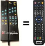 Télécommande équivalente Brionvega QUADRO228
