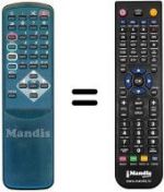 Télécommande équivalente Sagem 71NT416