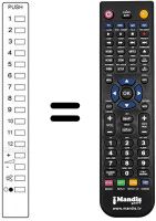 Télécommande équivalente Panasonic TNQ1420