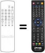 Télécommande équivalente Panasonic TX-29AD30I