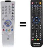Télécommande équivalente Grundig M84-212-8 DOLBY
