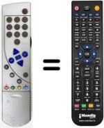 Télécommande équivalente Goodmans TP 910 C