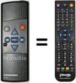 Télécommande équivalente Grundig T51-743EURO