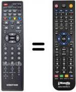 Télécommande équivalente United TVD9154