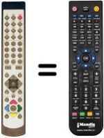 Télécommande équivalente REMCON672