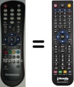 Télécommande équivalente Techwood TH1909BT