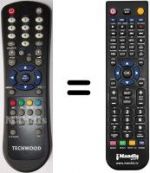 Télécommande équivalente Techwood RC1055