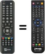 Télécommande équivalente Telesystem TS ULTRA 4K