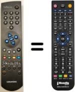 Télécommande équivalente Grundig MW70-2700FR / DOLBY