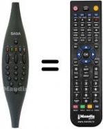 Télécommande équivalente Saba T6308