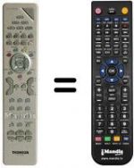 Télécommande équivalente Thomson DTH8550E-VCR-DVD-HDD