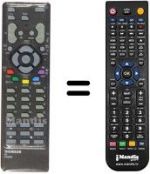 Télécommande équivalente Thomson 29DJ44E