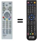 Télécommande équivalente Thomson DTH195E
