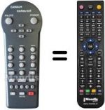 Télécommande équivalente Thomson 21413900