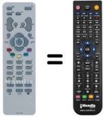 Télécommande équivalente AOC L27W551T