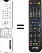 Télécommande équivalente Toshiba 23306216