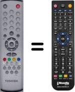 Télécommande équivalente Toshiba V20096228