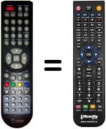 Télécommande équivalente Tokai003