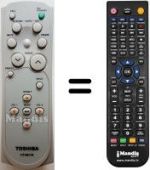 Télécommande équivalente Toshiba TLP-T70M