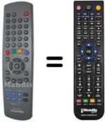 Télécommande équivalente Toshiba 23306175