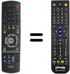 Télécommande équivalente Toshiba 23306326