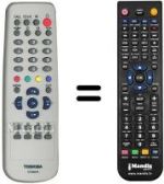 Télécommande équivalente CT-90279