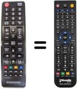 Télécommande équivalente Samsung REMCON088