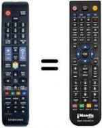 Télécommande équivalente Samsung UE40ES6200