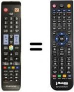 Télécommande équivalente Samsung UE55ES8000