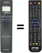 Télécommande équivalente Panasonic NV-J40