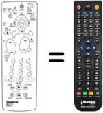 Télécommande équivalente REMCON968