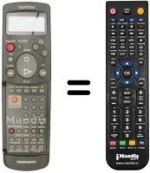 Télécommande équivalente Daewoo DVR-G892 HIFI